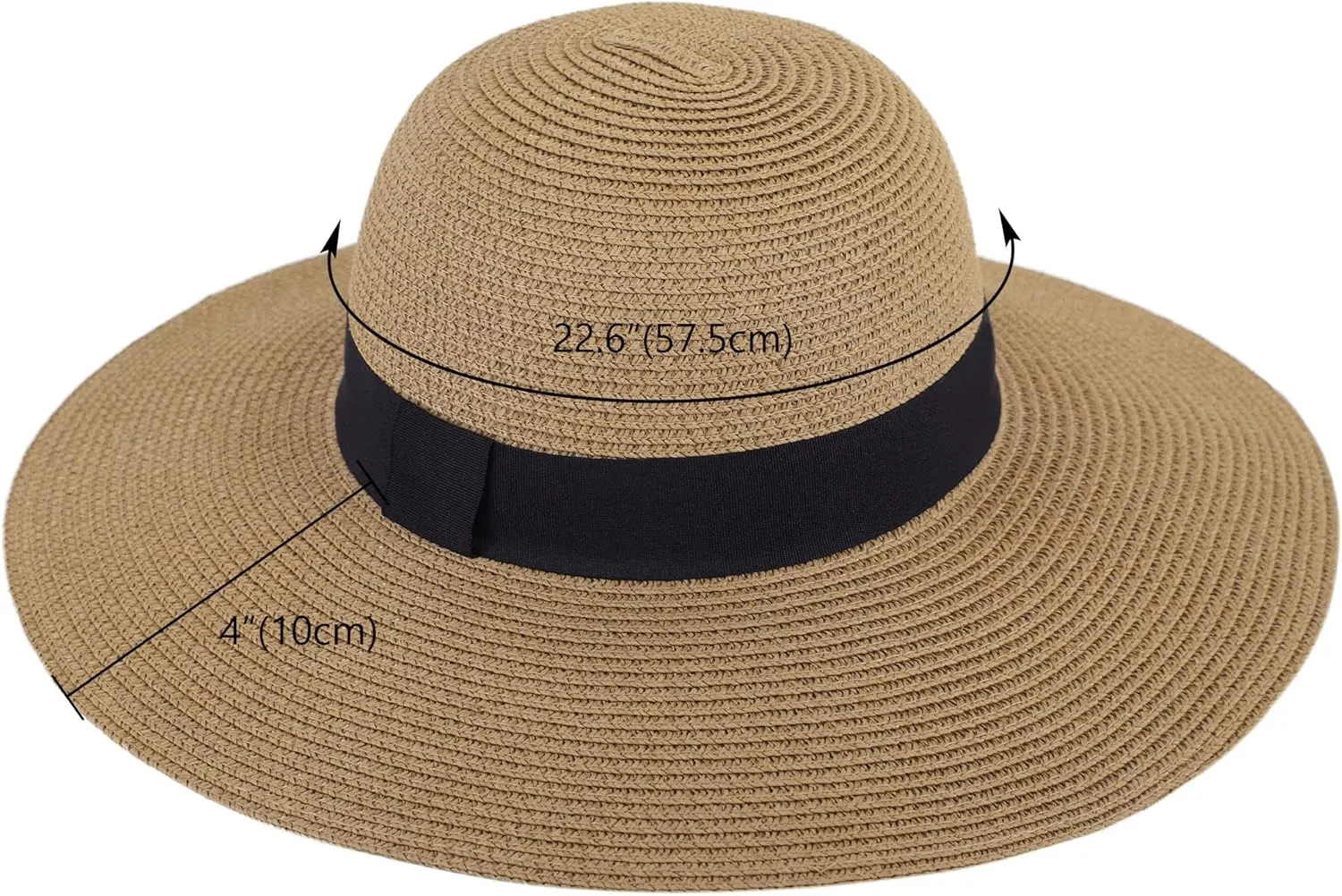 Sun Hats for Women Uv Protection Wide Brim Straw Hat Women Beach Hats Summer Foldable Floppy Travel Beach Hats for Women