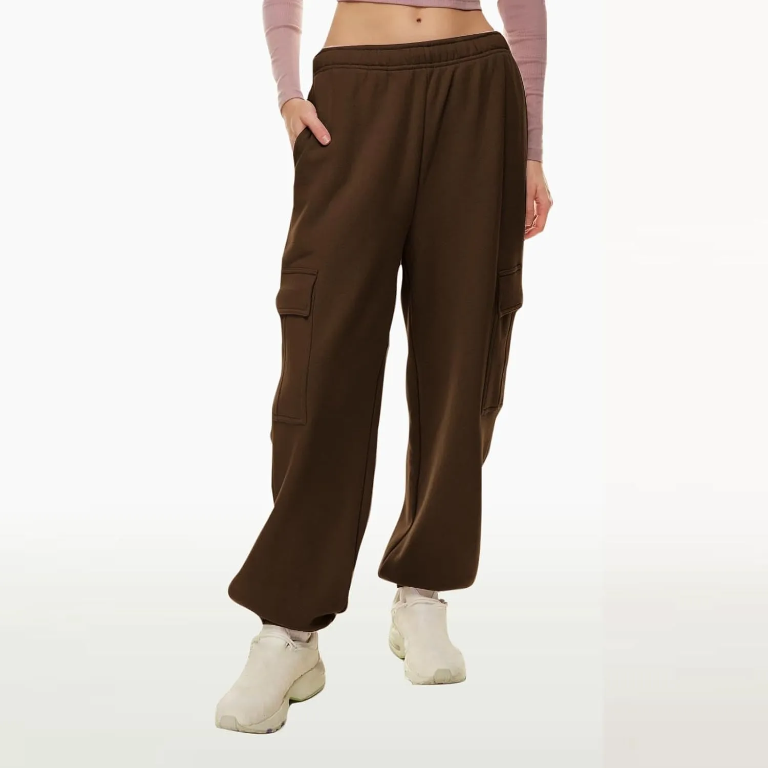 Sweatpants for Women-Womens Joggers with Pockets High Waist Lounge Trousers Baggy Cargo Pants for Yoga Workout Running