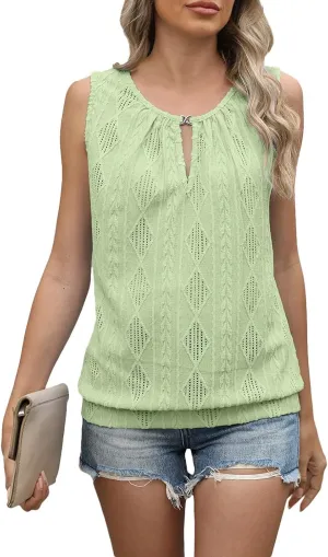 Tank Tops for Women 2025 Basic Trendy Spring Summer V Neck Sleeveless Shirts Casual Loose Vacation Outfits