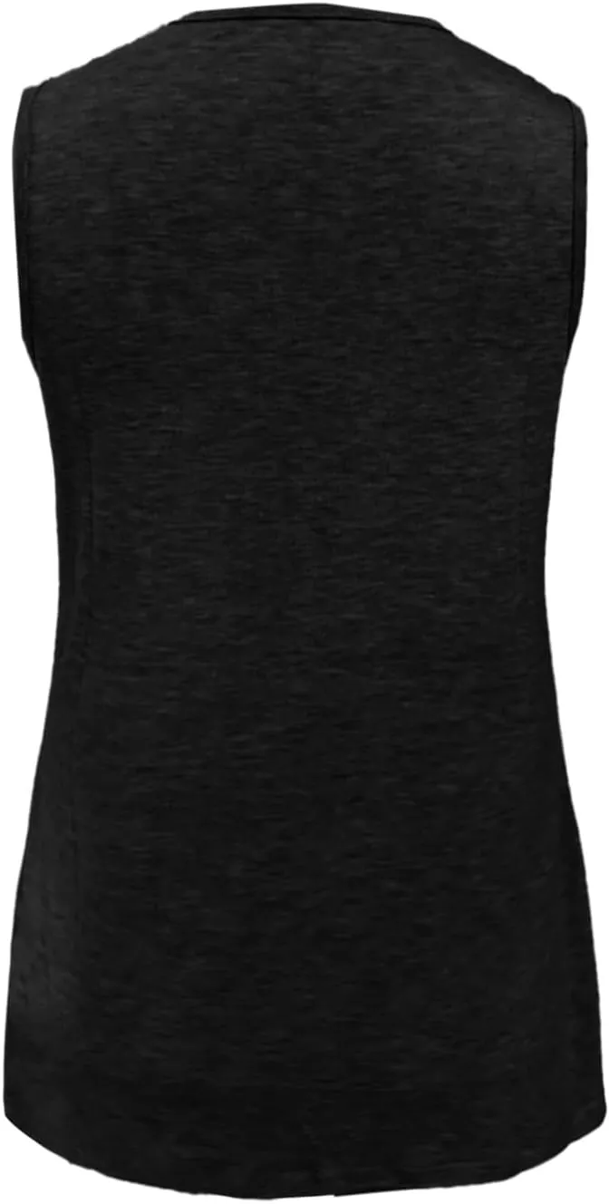 Tank Tops for Women Summer V Neck T Shirt Trendy Sleeveless Comfy Tee Shirt Loose Fit Beach Vacation Shirts
