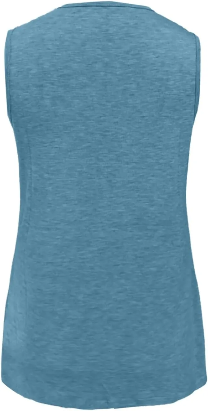 Tank Tops for Women Summer V Neck T-Shirts Trendy Sleeveless Flowy Basic Tees Shirts Loose Fashion 2025