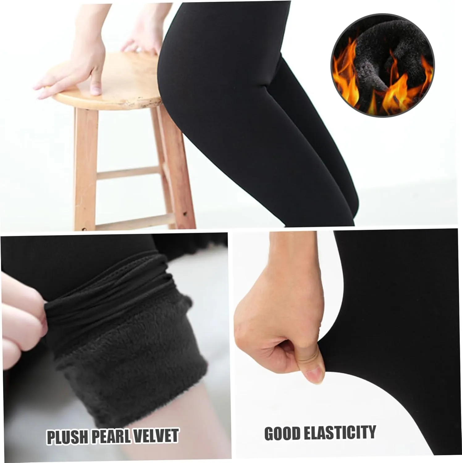 Thermal Leggings Women Fleece Leggings Compression High Elasticity Autumn Winter Leggings High Waist Breathable