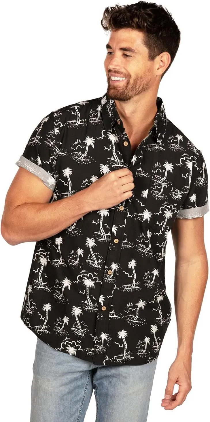 Tipsy Elves Hawaiian Shirts for Men - Men’s Casual Beach Summer Shirts - Stretch Fabric with Modern Fit