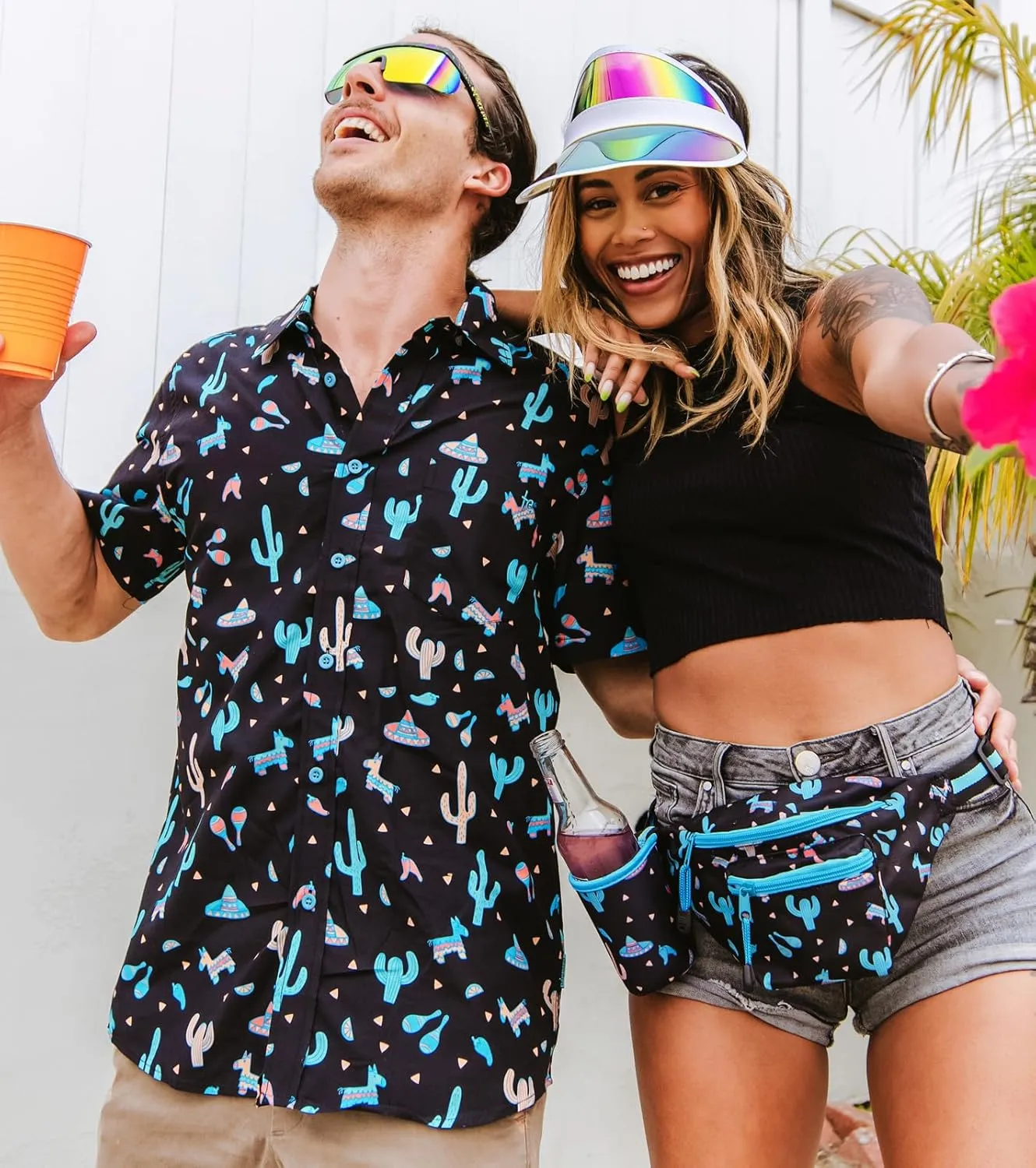 Tipsy Elves Hawaiian Shirts for Men - Men’s Casual Beach Summer Shirts - Stretch Fabric with Modern Fit