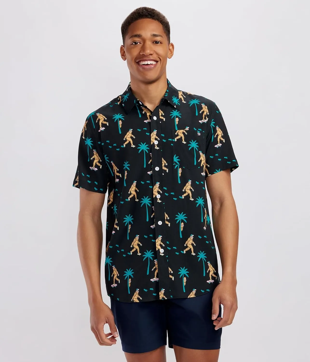 Tipsy Elves Hawaiian Shirts for Men - Men’s Casual Beach Summer Shirts - Stretch Fabric with Modern Fit