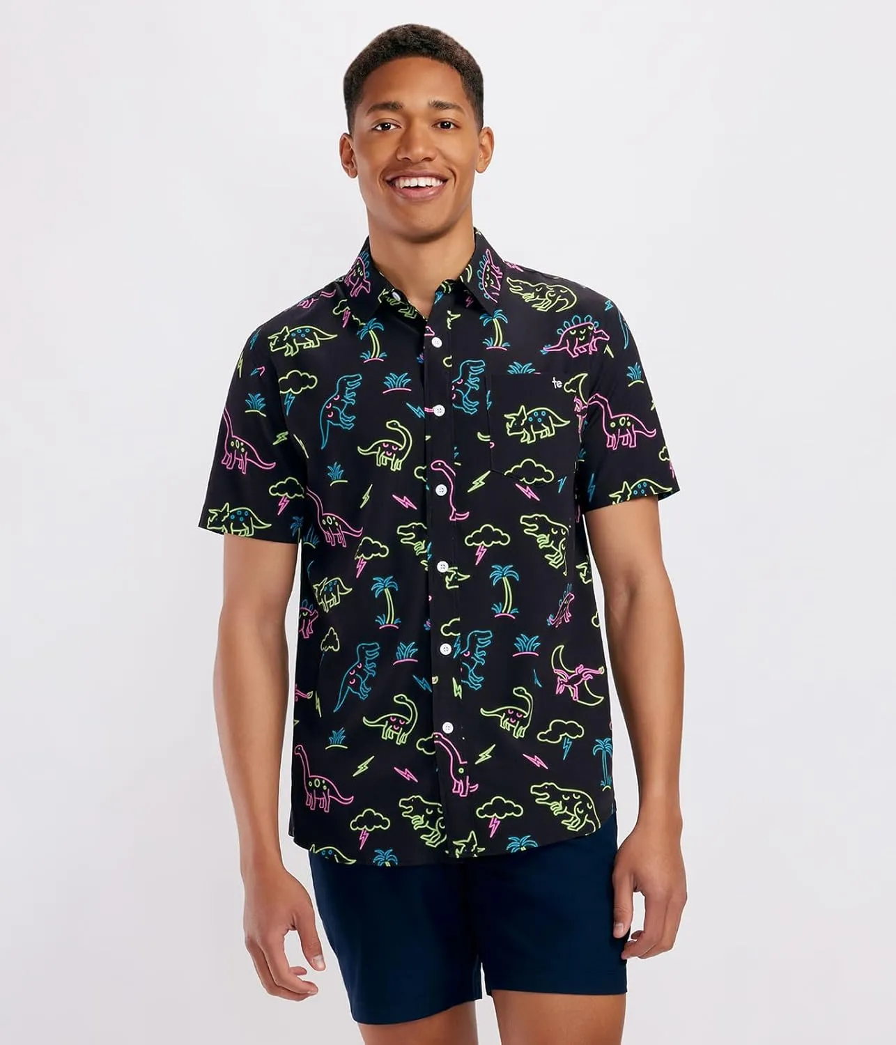 Tipsy Elves Hawaiian Shirts for Men - Men’s Casual Beach Summer Shirts - Stretch Fabric with Modern Fit