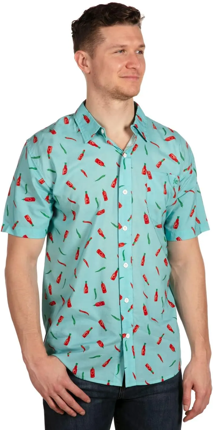 Tipsy Elves Hawaiian Shirts for Men - Men’s Casual Beach Summer Shirts - Stretch Fabric with Modern Fit