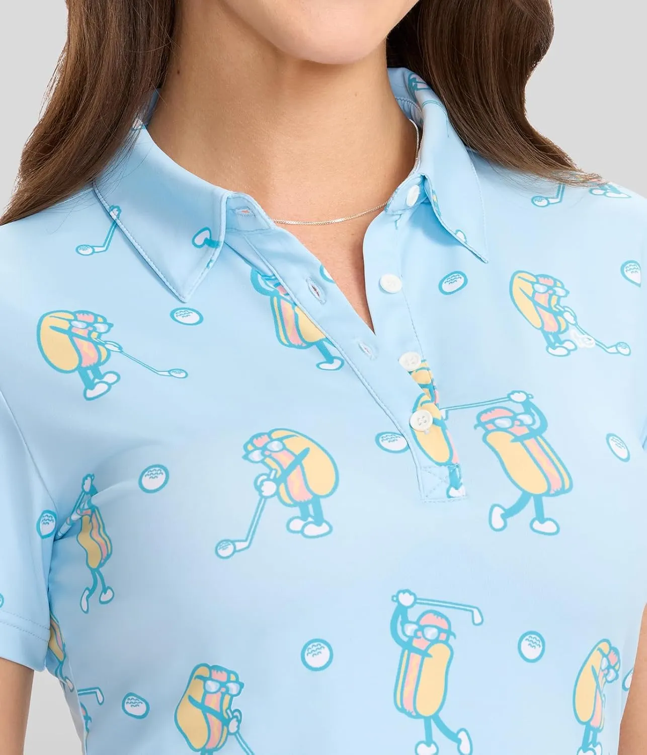 Tipsy Elves Quick Dry Women's Golf Shirt - Short Sleeve Tennis Shirts for Women - Cute Pickleball Outfits