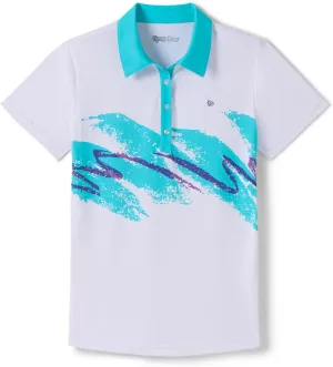 Tipsy Elves Quick Dry Women's Golf Shirt - Short Sleeve Tennis Shirts for Women - Cute Pickleball Outfits