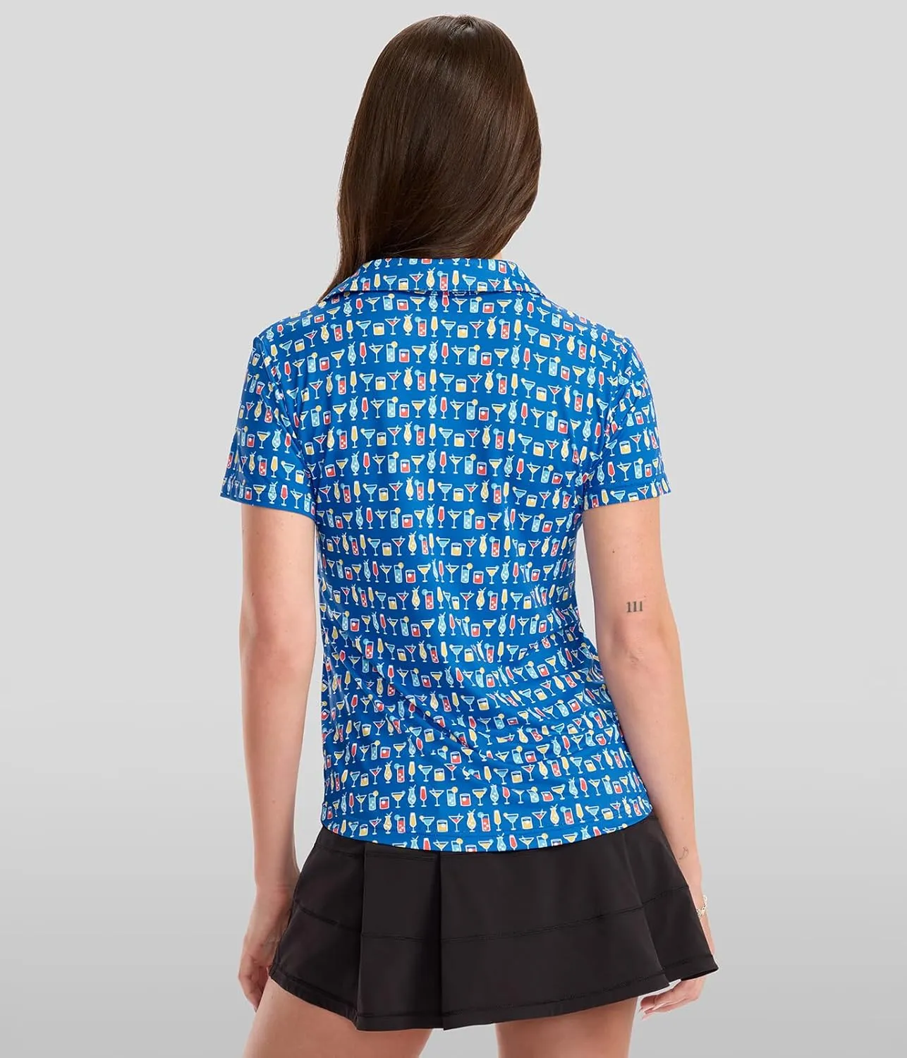 Tipsy Elves Quick Dry Women's Golf Shirt - Short Sleeve Tennis Shirts for Women - Cute Pickleball Outfits