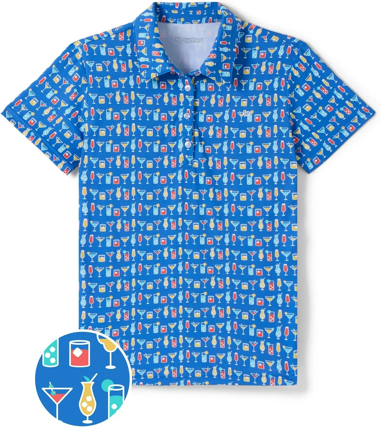 Tipsy Elves Quick Dry Women's Golf Shirt - Short Sleeve Tennis Shirts for Women - Cute Pickleball Outfits