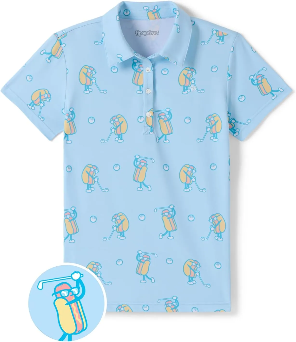 Tipsy Elves Quick Dry Women's Golf Shirt - Short Sleeve Tennis Shirts for Women - Cute Pickleball Outfits