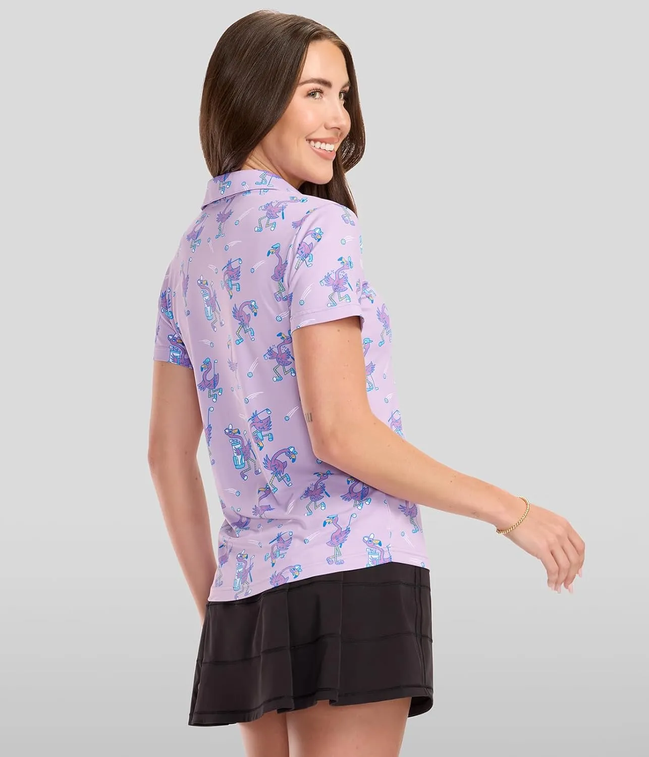 Tipsy Elves Quick Dry Women's Golf Shirt - Short Sleeve Tennis Shirts for Women - Cute Pickleball Outfits