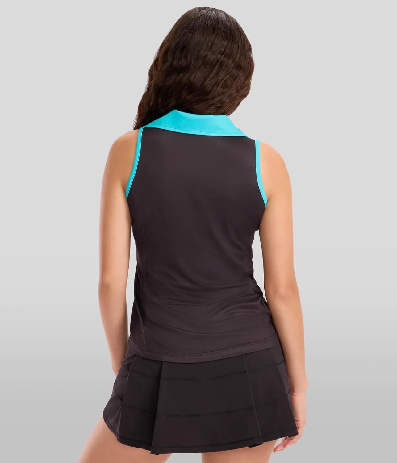 Tipsy Elves Quick Dry Women's Golf Shirt Sleeveless 1/4 Zip Tennis Shirts for Women Tank Top Polo Pickleball Outfits