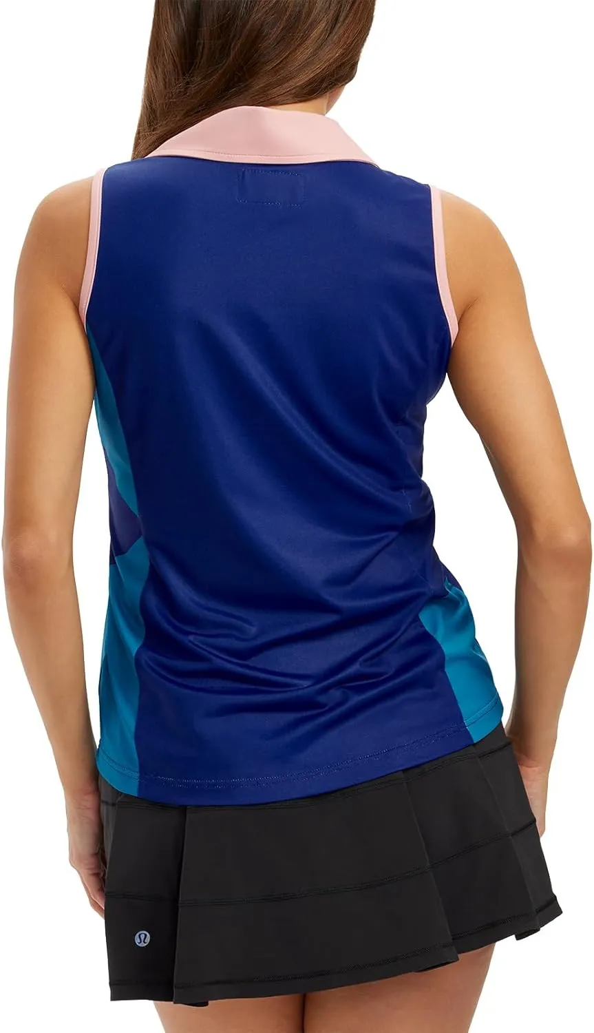 Tipsy Elves Quick Dry Women's Golf Shirt Sleeveless 1/4 Zip Tennis Shirts for Women Tank Top Polo Pickleball Outfits