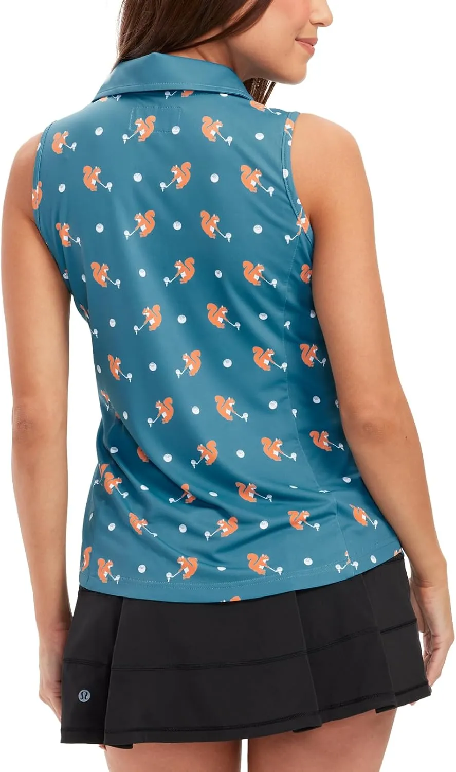 Tipsy Elves Quick Dry Women's Golf Shirt Sleeveless 1/4 Zip Tennis Shirts for Women Tank Top Polo Pickleball Outfits