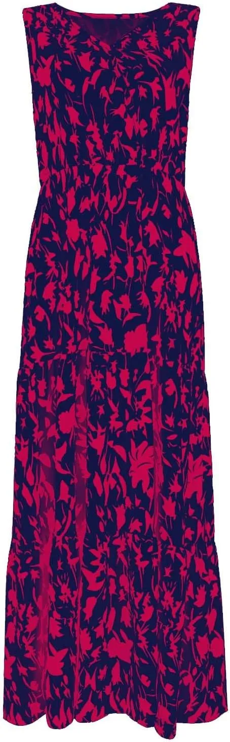 Vacation Dresses for Women Summer Maxi Dresses Sleeveless A Line Dresses Dressy Beach Dresses 2025 Vacation Long Dress