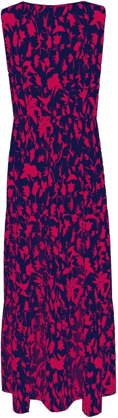 Vacation Dresses for Women Summer Maxi Dresses Sleeveless A Line Dresses Dressy Beach Dresses 2025 Vacation Long Dress