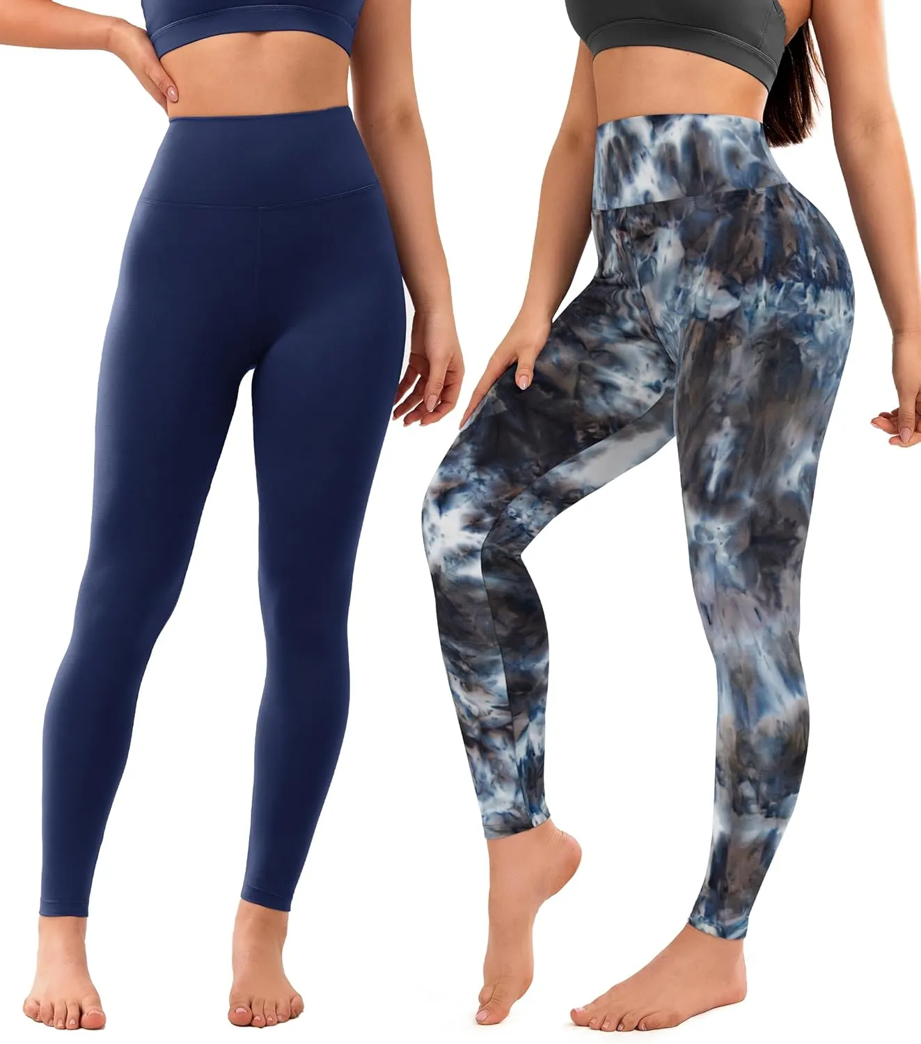 VALANDY Creamlush 4 Pack Leggings for Women-High Waisted Ultra Soft Stretchy Yoga Lounge Pants