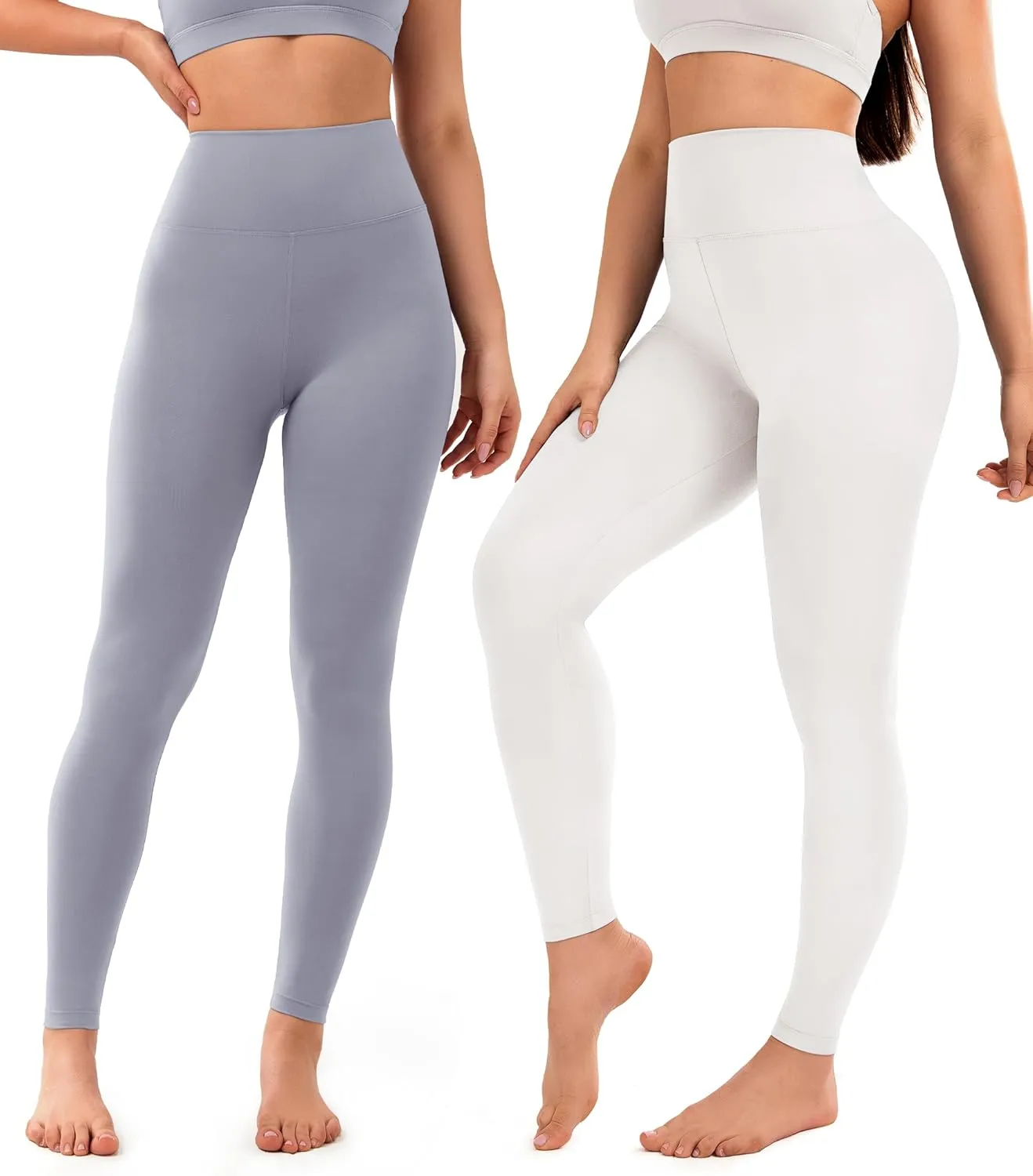 VALANDY Creamlush 4 Pack Leggings for Women-High Waisted Ultra Soft Stretchy Yoga Lounge Pants