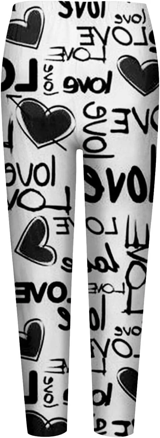 Valentine Leggings for Women Plus Size 2025 Plus Size Valentines Leggings Leggings Heart
