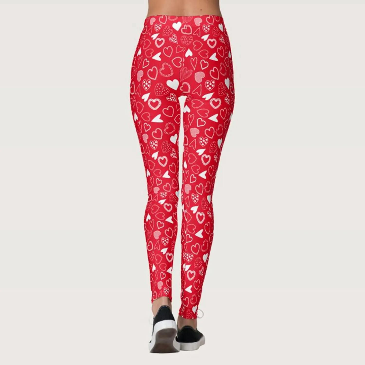 Valentine Leggings for Women Plus Size 2025 Plus Size Valentines Leggings Leggings Heart