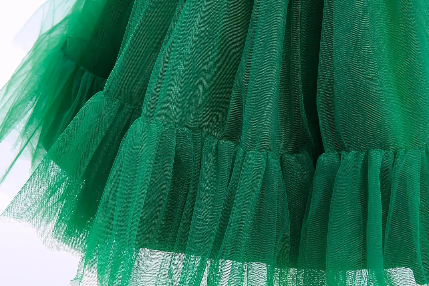 Weileenice Flower Girl Dress Ruffle Tulle Beads Toddler Wedding Pageant Ceremony Birthday Party Evening Tutu Dresses