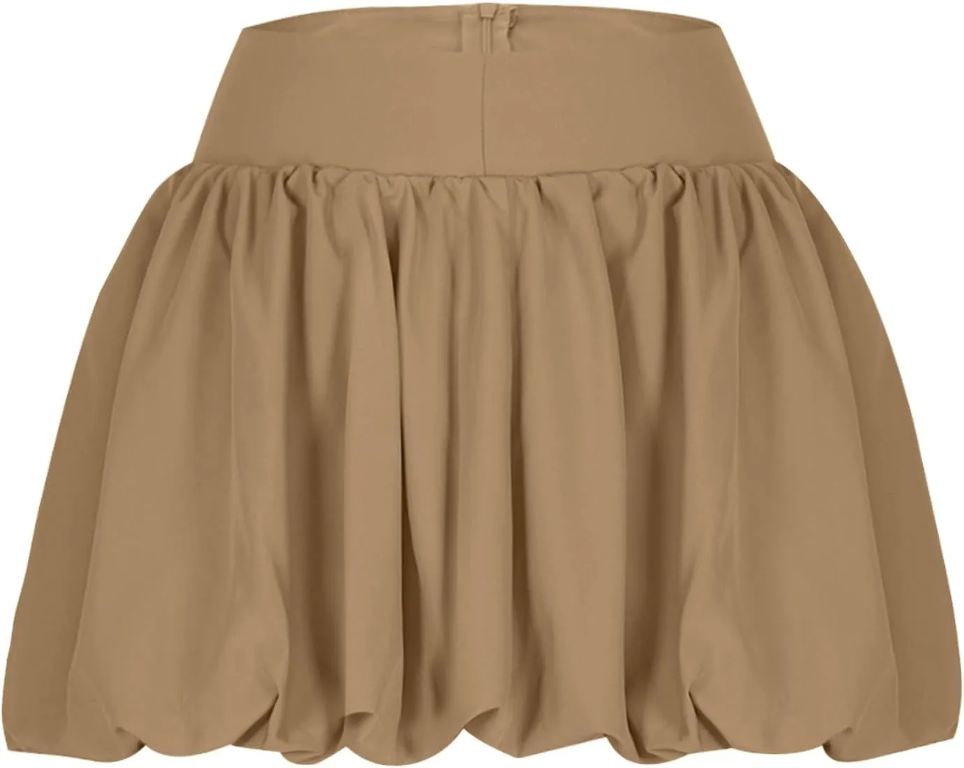 Women Bubble Skirt High Waist Ruffle Hem A Line Pleated Mini Short Skirt Teen Girls Puffy Skirts Streetwear Sexy Y2K Clothing
