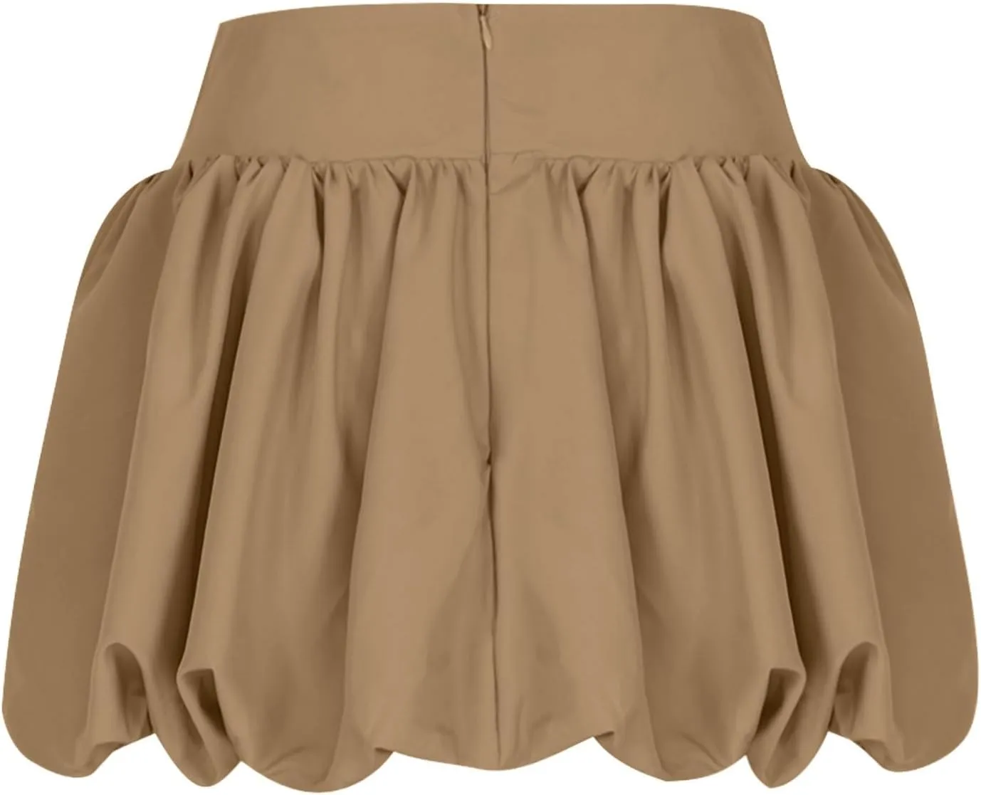 Women Bubble Skirt High Waist Ruffle Hem A Line Pleated Mini Short Skirt Teen Girls Puffy Skirts Streetwear Sexy Y2K Clothing