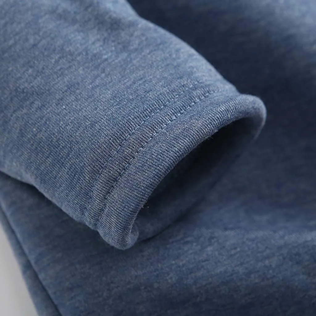 Women Warm Sherpa Lined Fleece Crewneck Sport Sweatshirt Pullover Loungewear