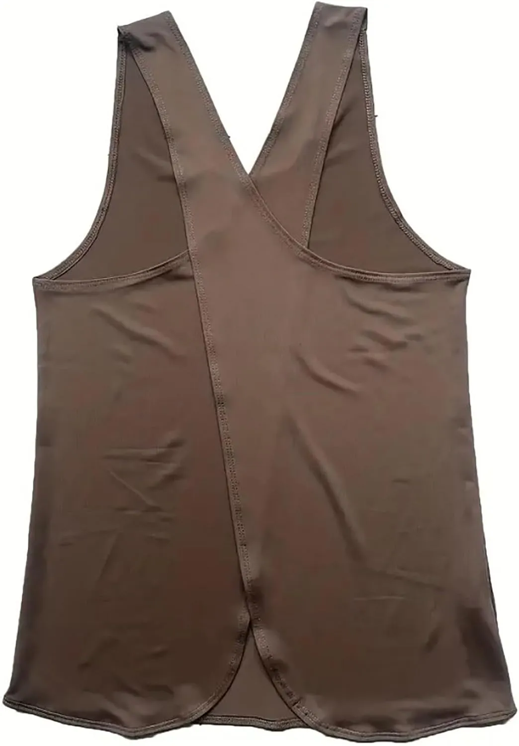 Women Workout Tank Top Criss Cross Open Back Athletic Yoga Shirt Exercise Fitness Sleeveless Tunics Loose Activewear