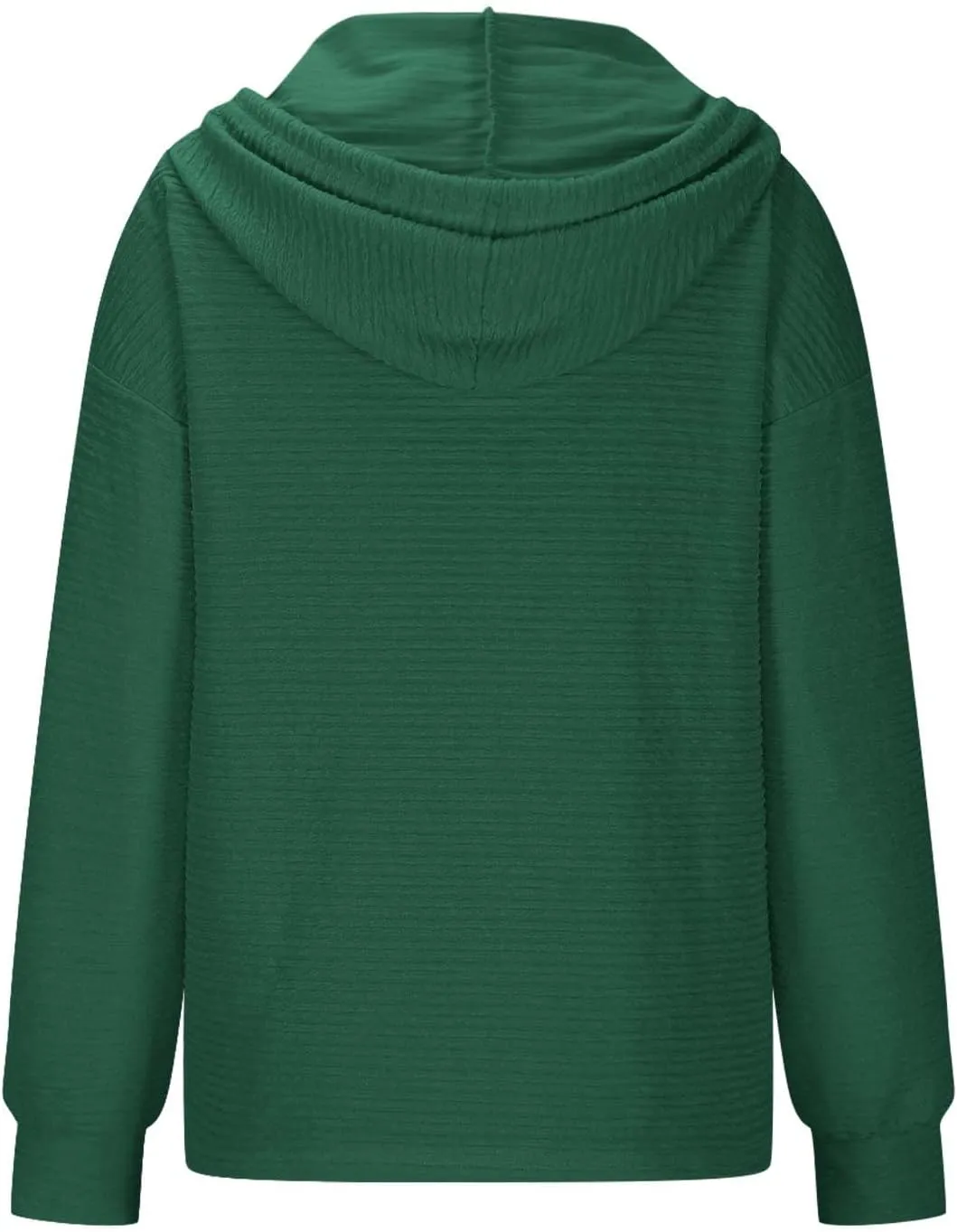 Womens 2024 Hooded Button Drawstring Hoodies Pullover Sweatshirts Casual Long Sleeve Tops Shirts Trendy Warm Tops