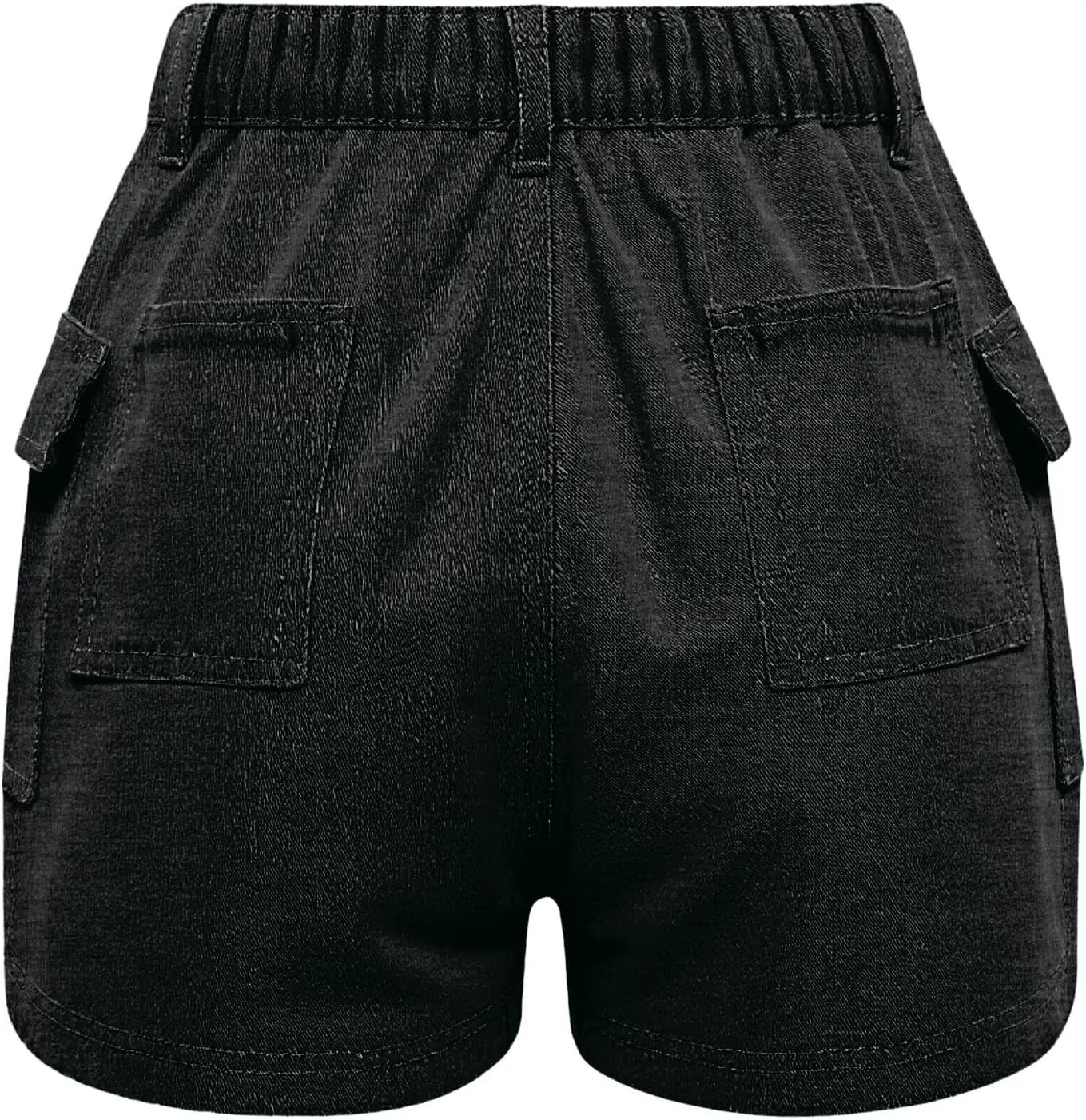 Womens Denim Shorts Summer Baggy High Waisted Flowy Wide Leg Buttons Pleated Casual Jean Shorts Fashion Ruffle Skorts