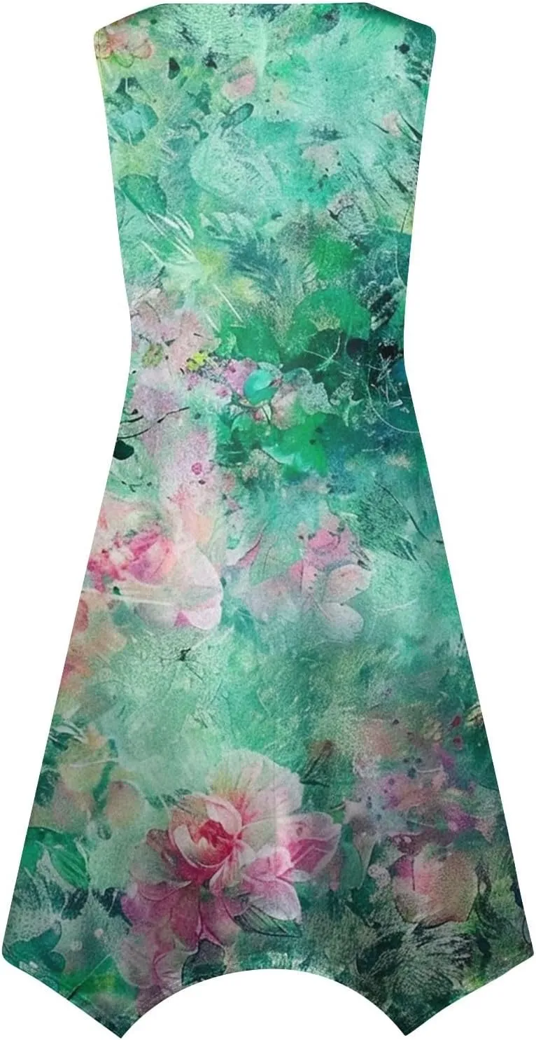 Womens Dresses Sleeveless Summer Dresses for Women Plus Size Sundress Plus Size Sun Dresses Beach Dresses for Women