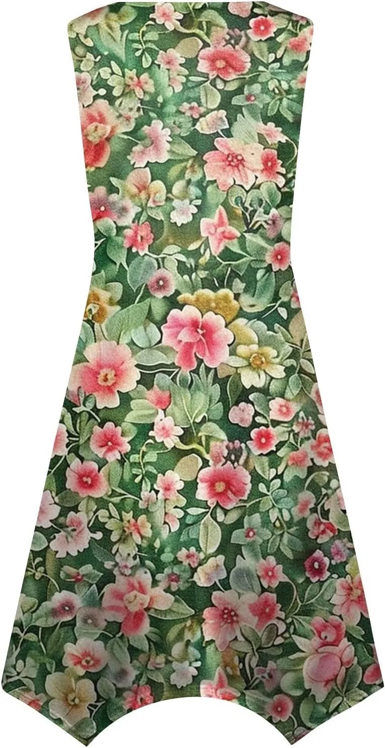 Womens Dresses Sleeveless Summer Dresses for Women Plus Size Sundress Plus Size Sun Dresses Beach Dresses for Women