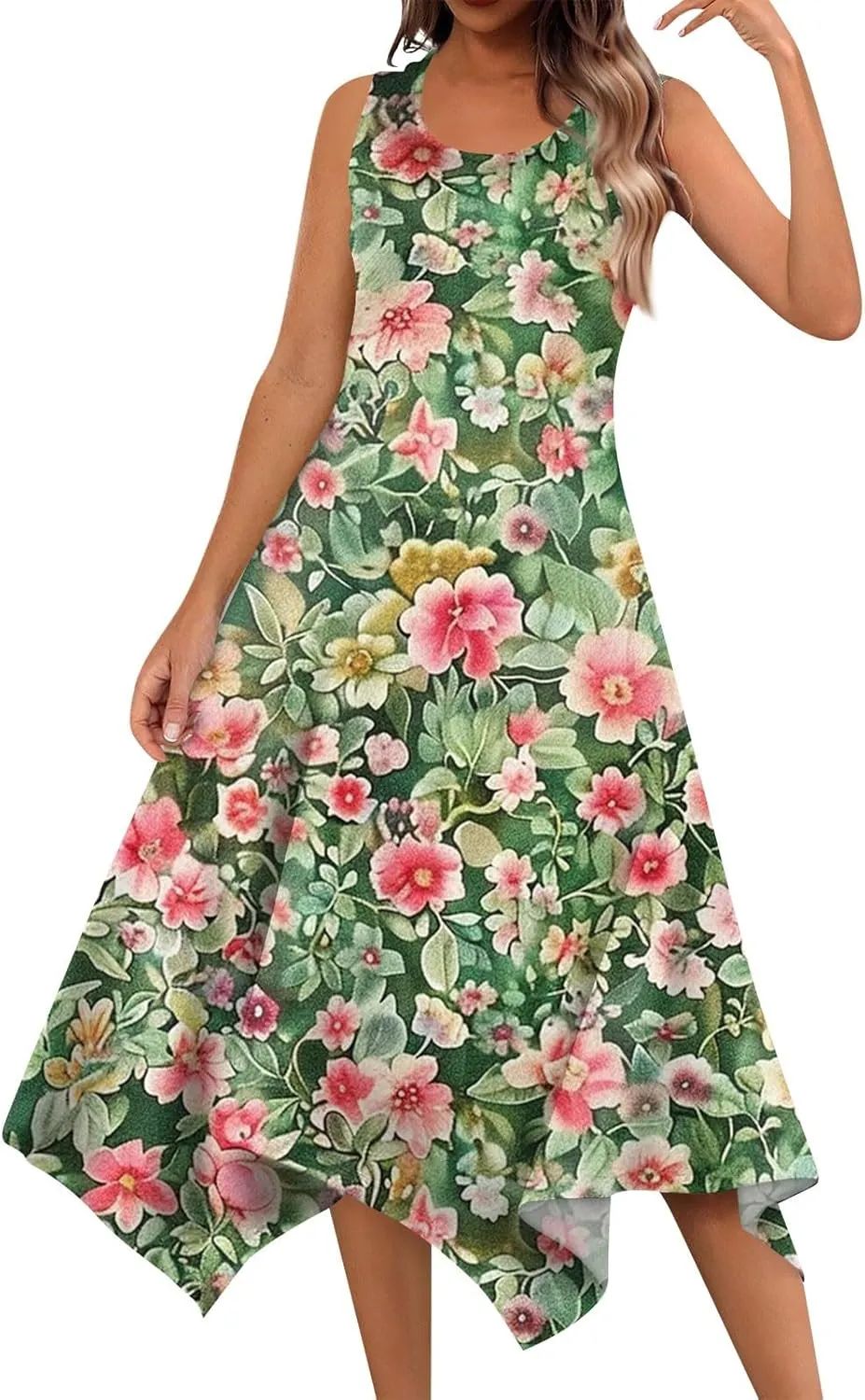 Womens Dresses Sleeveless Summer Dresses for Women Plus Size Sundress Plus Size Sun Dresses Beach Dresses for Women