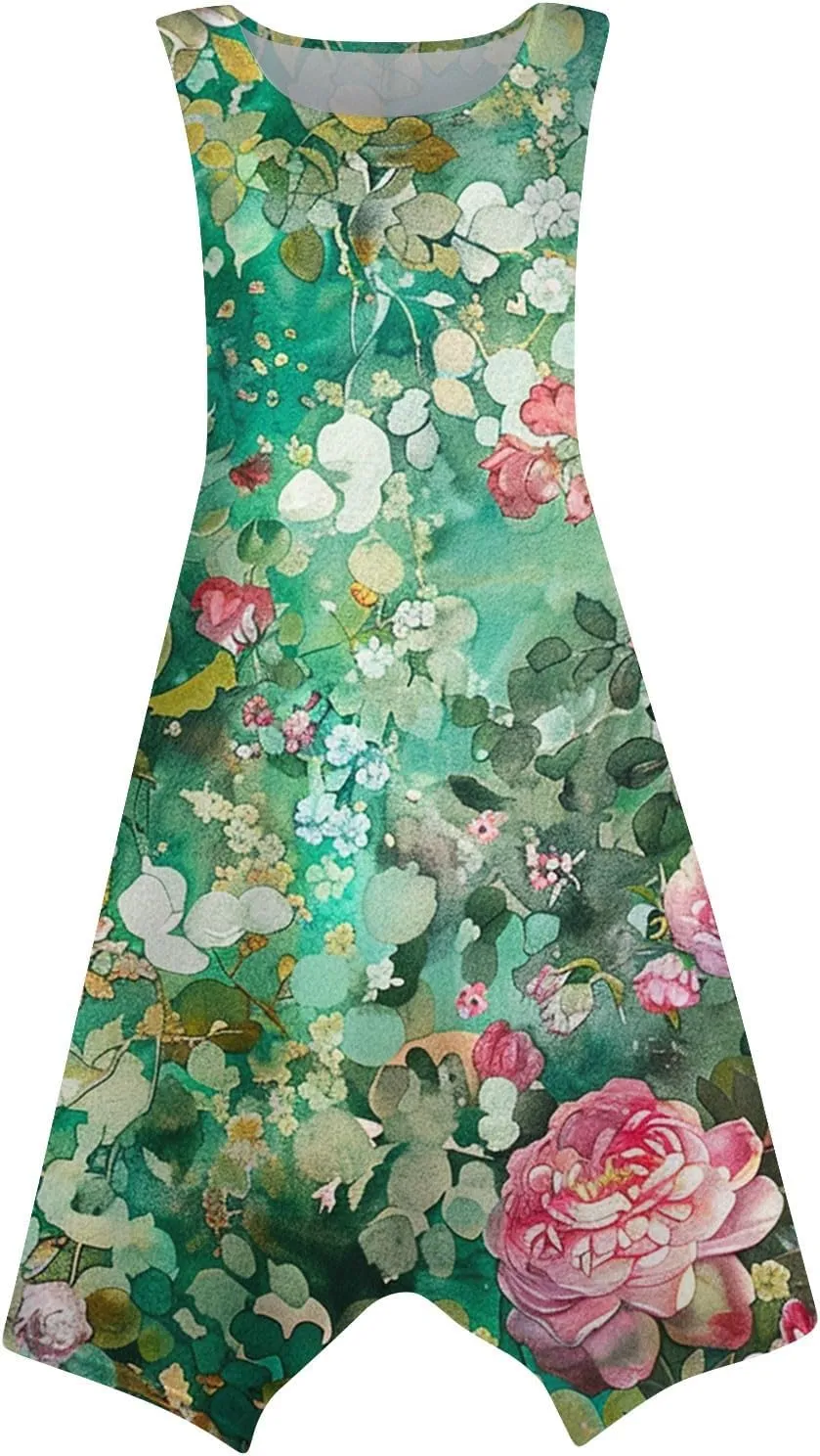 Womens Dresses Sleeveless Summer Dresses for Women Plus Size Sundress Plus Size Sun Dresses Beach Dresses for Women