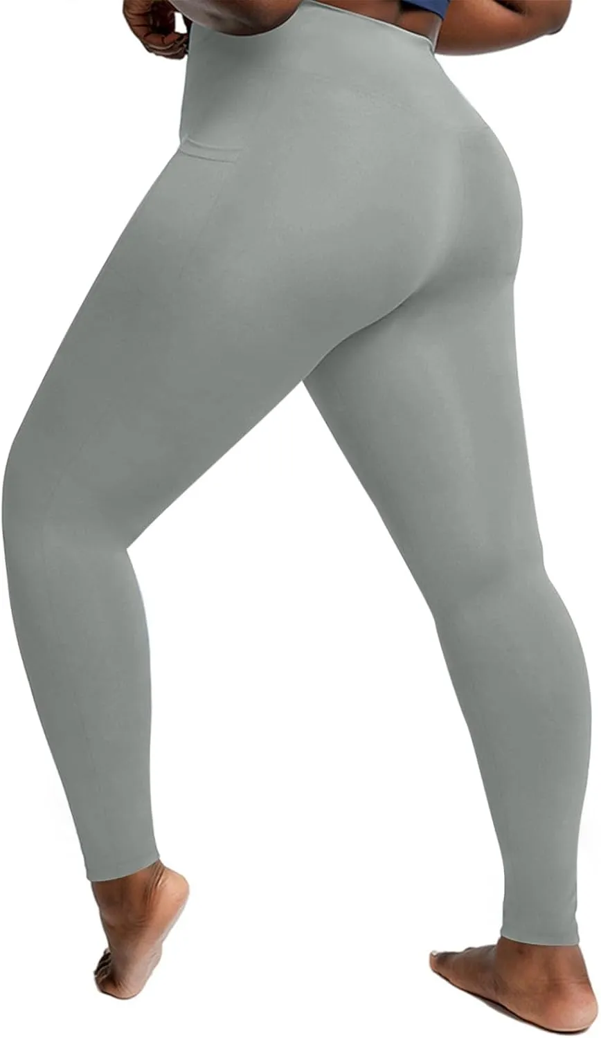 Women's Leggings Plus Size Yoga Leggings with Pockets High Waist Workout Leggings Soft Running Leggings Casual Pants