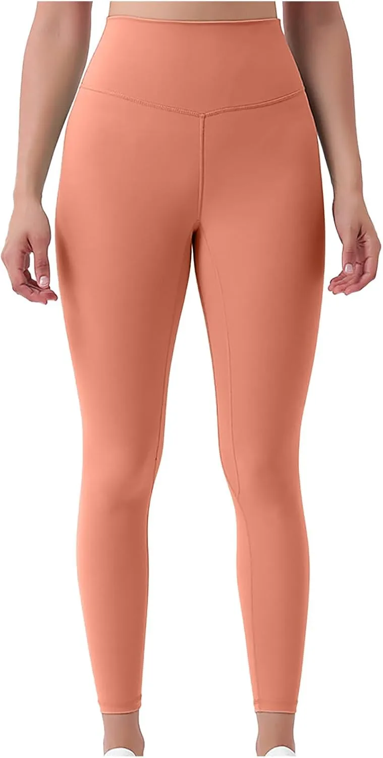 Womens Leggings Seamless Plus Size Yoga Pants High Waisted Compression Leggings Tummy Control Workout Leggings