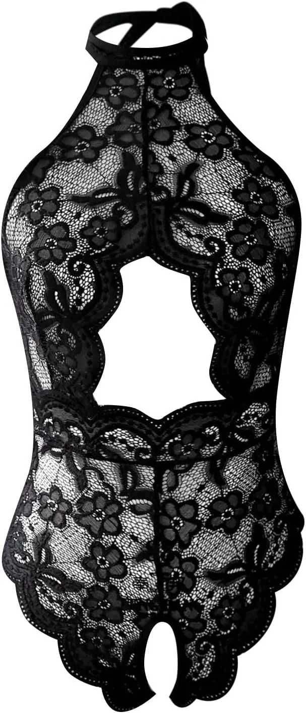 Womens Lingerie Lace 3Pc Bodysuit Outfit Sexy Tights Soft Wicked Sexy Outfit