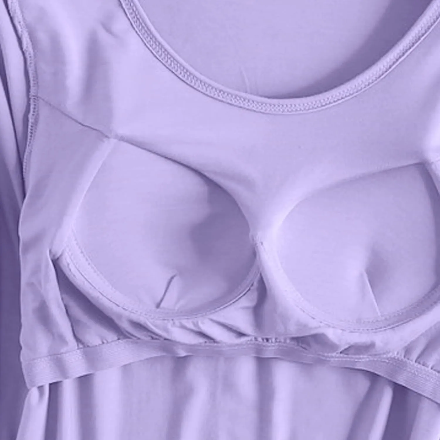 Womens Lounge Long Sleeve Tops Plain T Shirt with Built in Bra, Homewear Pajamas Top Comfy Workout Yoga Shirts