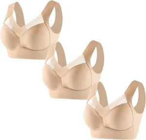 Womens Seamless Bra Slipping Plus Beautiful Latex Fall Bra Basic No T-Shirt Underwire