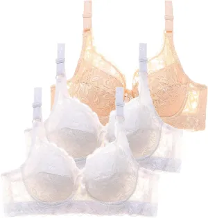 Womens Seamless Bra Slipping Plus Beautiful Latex Fall Bra Basic No T-Shirt Underwire