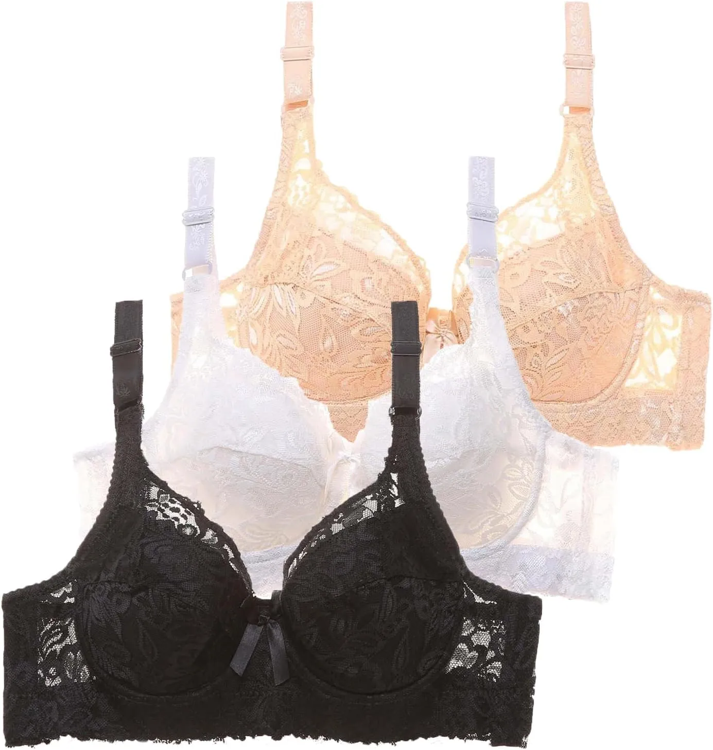 Womens Seamless Bra Slipping Plus Beautiful Latex Fall Bra Basic No T-Shirt Underwire
