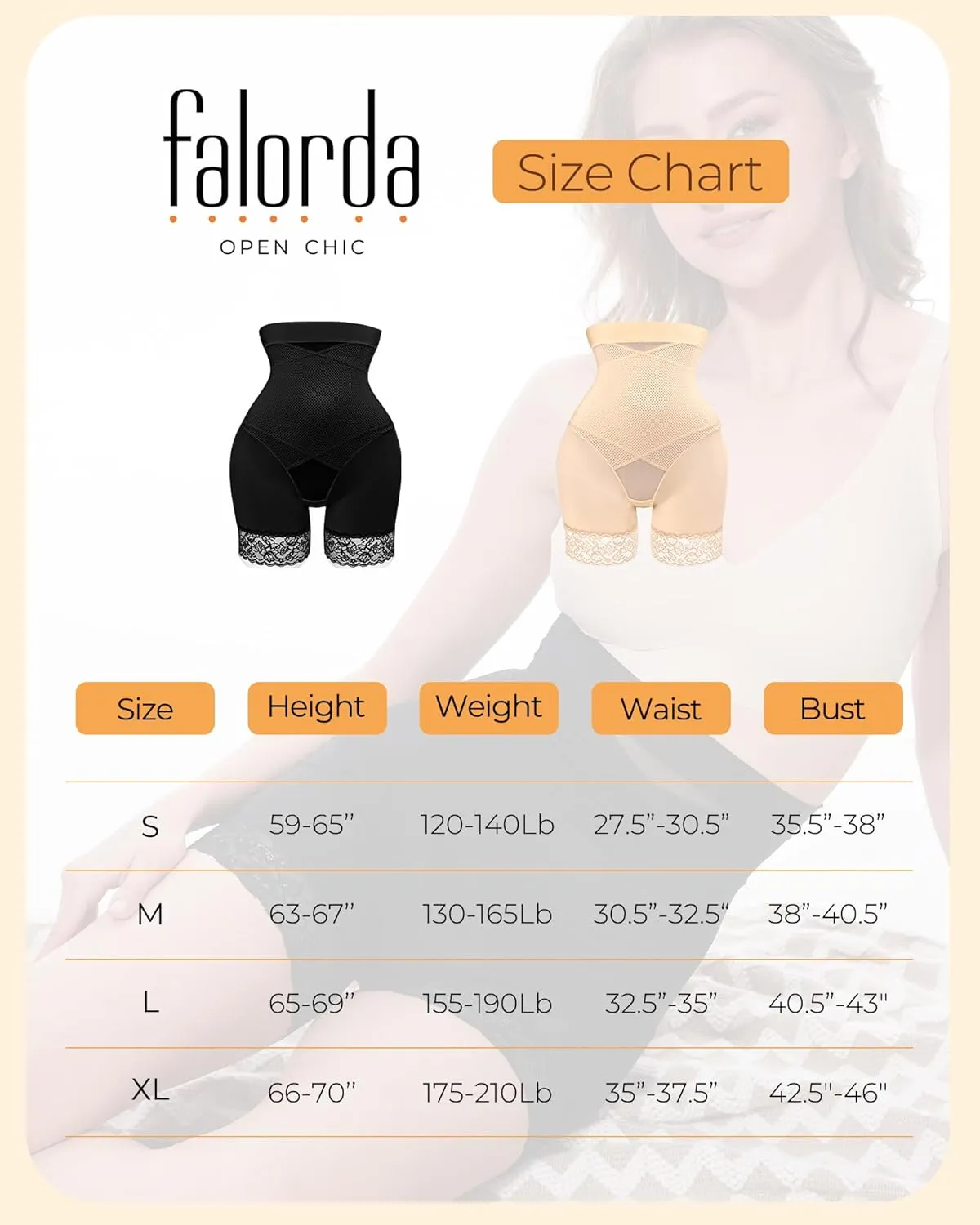 Women's Shapewear Tummy Control Body Shaper Shorts High-Waisted Slimming Butt Lifter Underwear Lace Slip Shorts