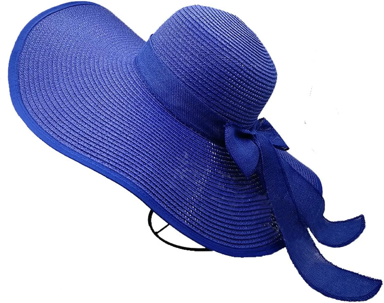 Womens Sun Straw Hat Wide Brim UPF 50 Summer Hat Foldable Roll up Floppy Beach Hats