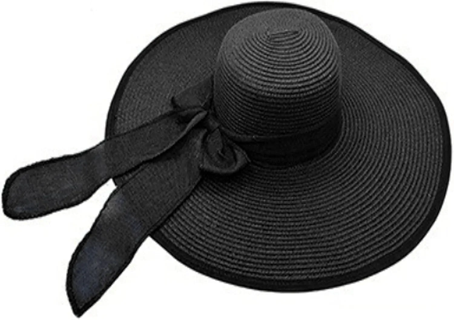Womens Sun Straw Hat Wide Brim UPF 50 Summer Hat Foldable Roll up Floppy Beach Hats