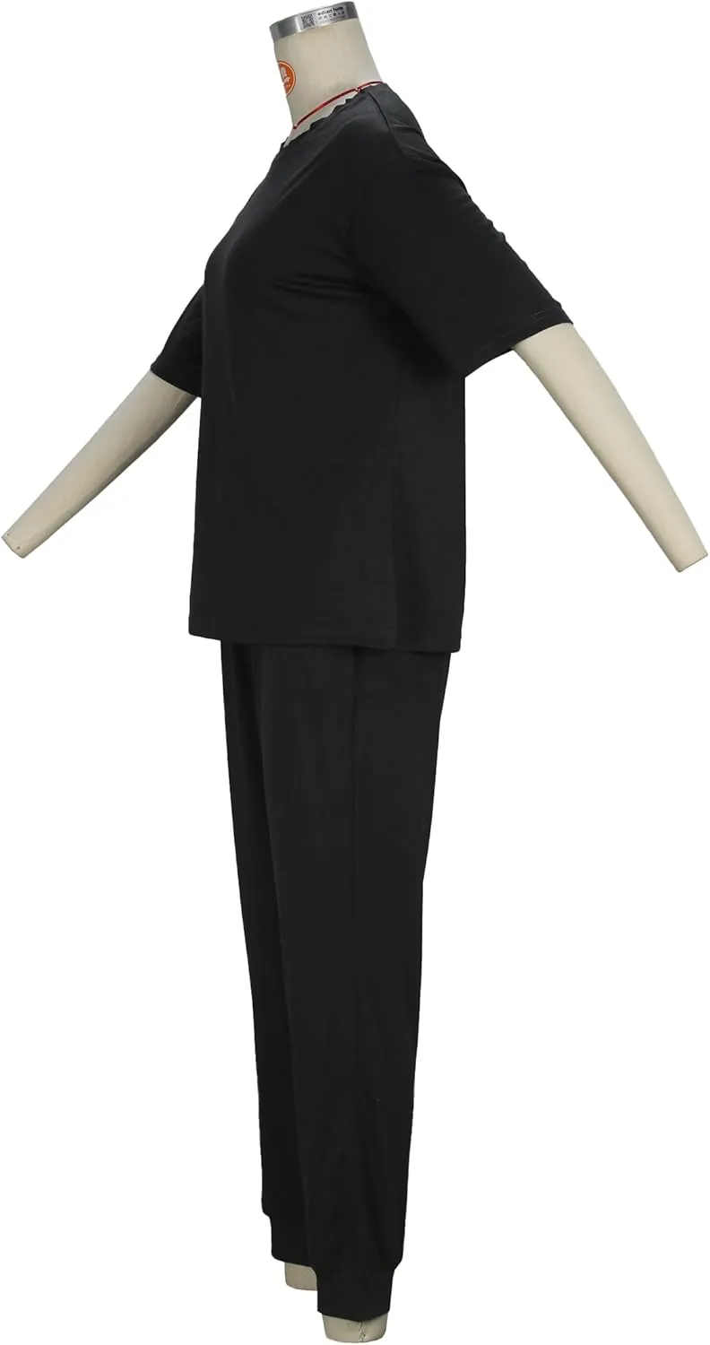 Women's Sweatsuit Set Casual 2 Piece Outfit Color Block Pajamas Set Sleeve Top Sweatpant Set Jogger Tracksuits