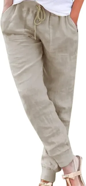 Women's Wide Leg Sweatpants Winter Soft Sports Palazzo with Pockets Fleece Lined Straight Leg