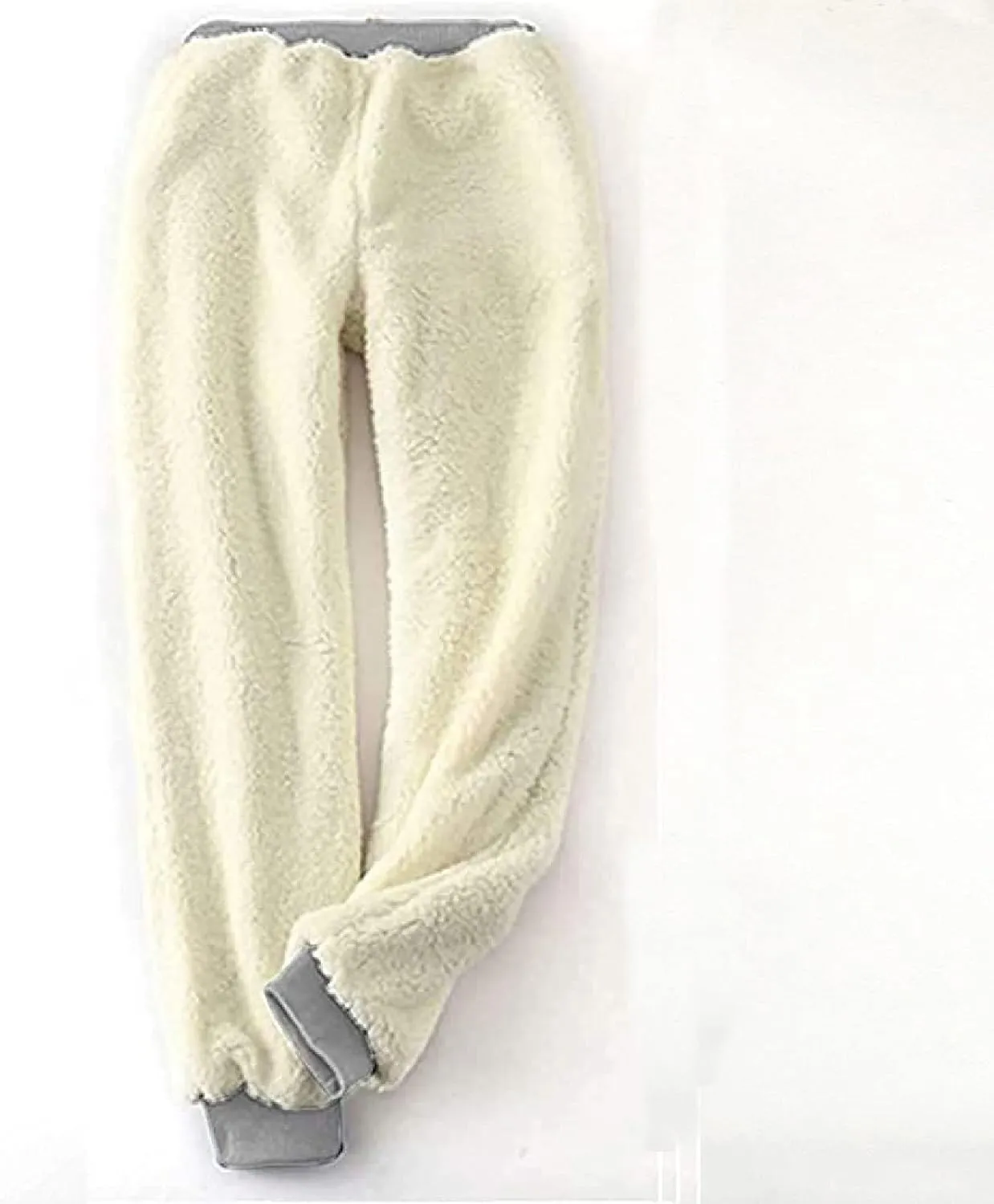 Women's Winter Warm Fleece Joggers Pants Sherpa Lined Athletic Active Sweatpants Drawstring High Waisted Thermal Pants